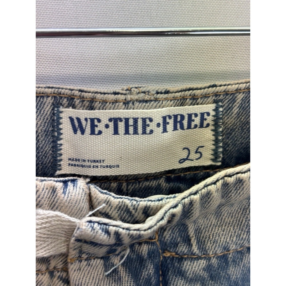 We The Free Free People Women's Wide Leg Jeans Size 25 Light Wash - Picture 5 of 16